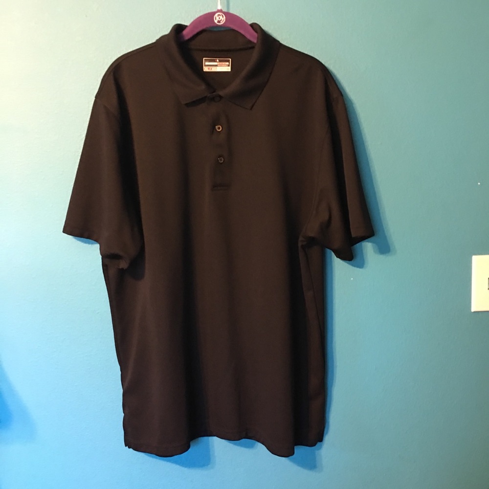 Black Grandslam performance polo dress shirt XL